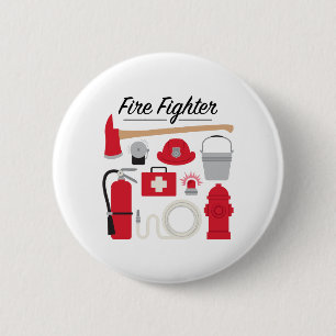 Badge Rond 5 Cm Lutte contre les incendies