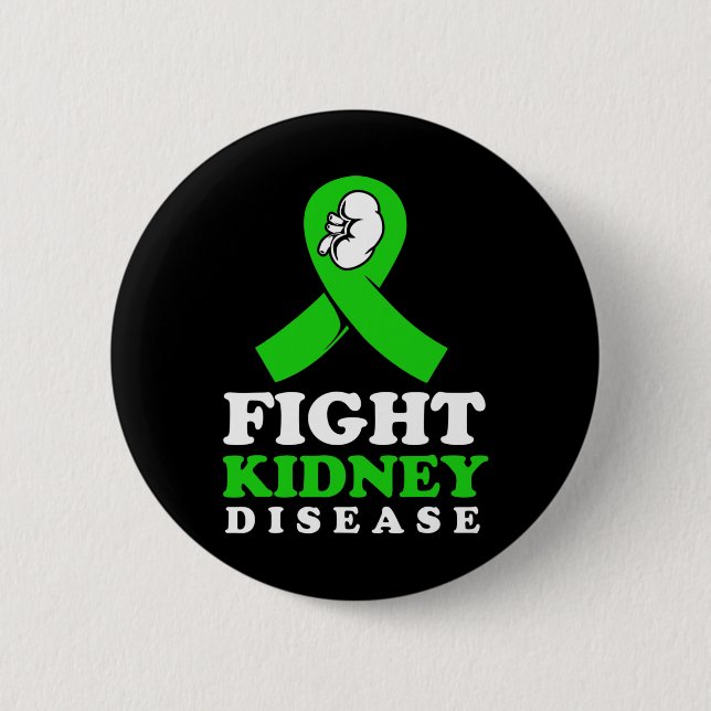 Badge Rond 5 Cm Lutte contre les maladies du rein (Devant)