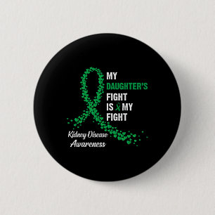 Badge Rond 5 Cm Lutte de la fille Mon combat Sensibilisation aux m