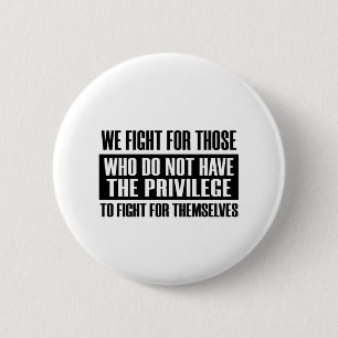 Badge Rond 5 Cm Lutte Pour L'Injustice Justice Manifestation Socia