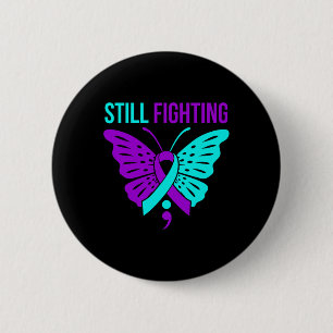 Badge Rond 5 Cm Lutte Toujours Contre Le Joyeux Soutien De Sensibi