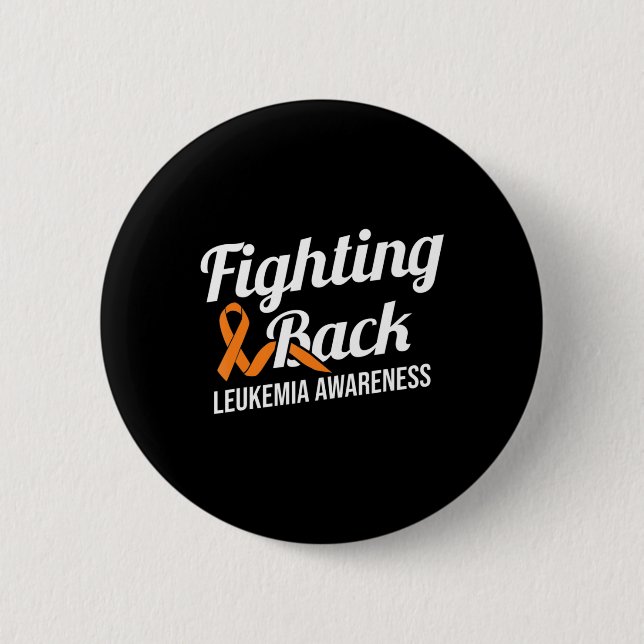 Badge Rond 5 Cm Lutter contre la leucémie Sensibilisation Leucémie (Devant)