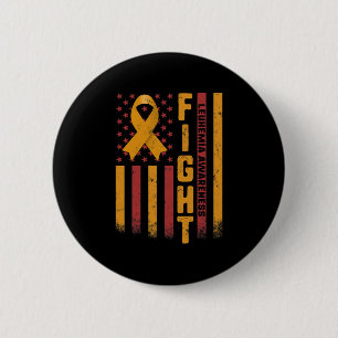 Badge Rond 5 Cm Lutter contre la leucémie Sensibilisation Orange R