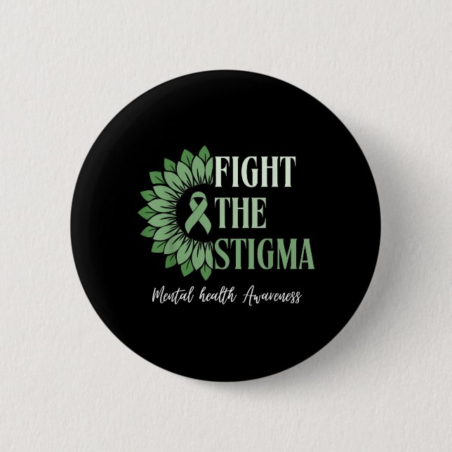 Badge Rond 5 Cm Lutter Contre La Stigmatisation Sensibilisation à  (Devant)