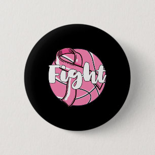 Badge Rond 5 Cm Lutter Contre Le Cancer Du Sein Joueur Bysketbyll
