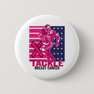 Badge Rond 5 Cm Lutter contre le cancer du sein Sensibilisation Fo