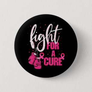 Badge Rond 5 Cm Lutter Pour Le Guerrier Guerrier Cure Cancer Du Se
