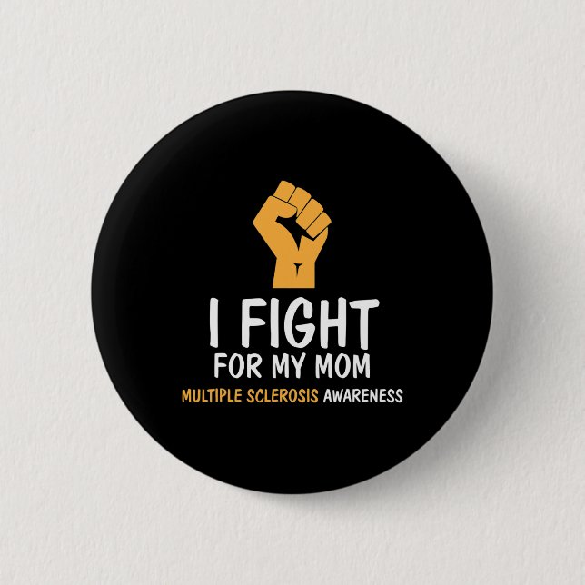 Badge Rond 5 Cm Lutter Pour Ma Mère Sensibilisation (Devant)
