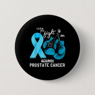 Badge Rond 5 Cm Lutter Soutien Cancer de la prostate Guerrier Pros