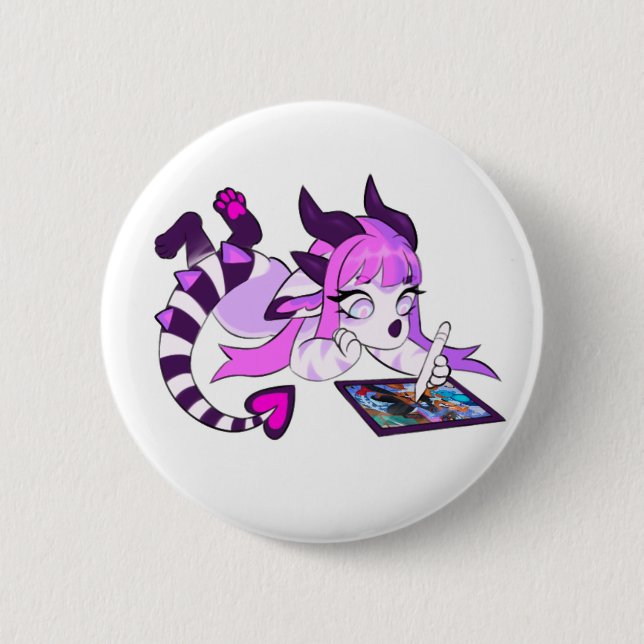 Badge Rond 5 Cm Lux drawin (Devant)