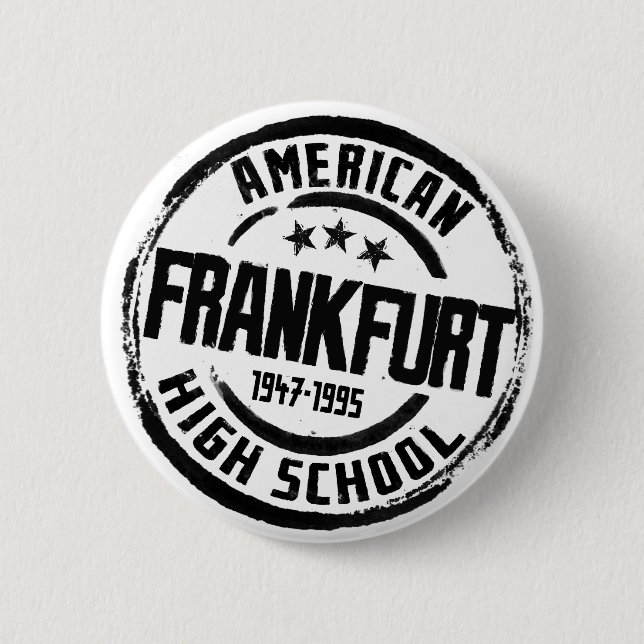 Badge Rond 5 Cm Lycée américain de Francfort (Devant)