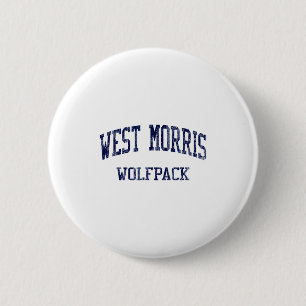 Badge Rond 5 Cm Lycée West Morris Hs Chester Nj Vintage Srts