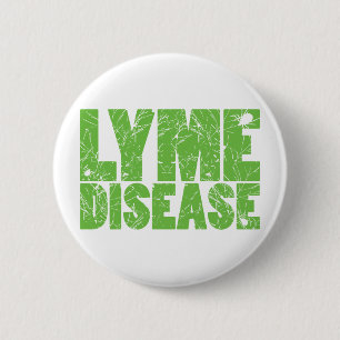 Badge Rond 5 Cm Lyme verdissent la conception "de la maladie de