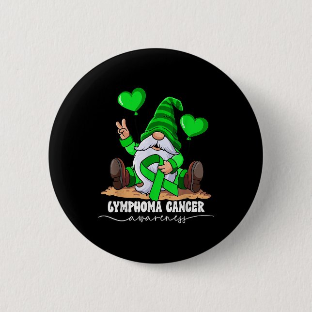 Badge Rond 5 Cm Lymphome Cancer (Devant)