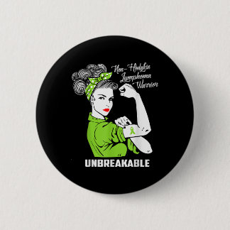 Badge Rond 5 Cm Lymphome guerrier non-hodgkiné Conscience indestru