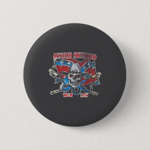 Badge Rond 5 Cm Lynyrd Skynyrd Tour 1987 Vintage Drapeau Usa Sudis