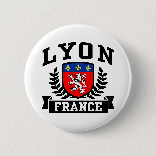 Badge Rond 5 Cm Lyon (Devant)
