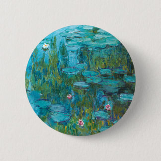 Badge Rond 5 Cm Lys d'eau par Claude Monet