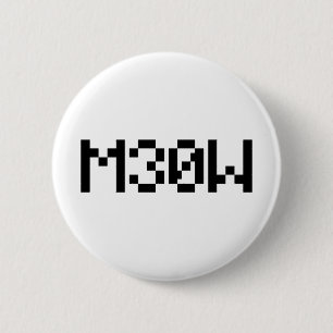 Badge Rond 5 Cm M30W [Leetspeak Animal Sounds]