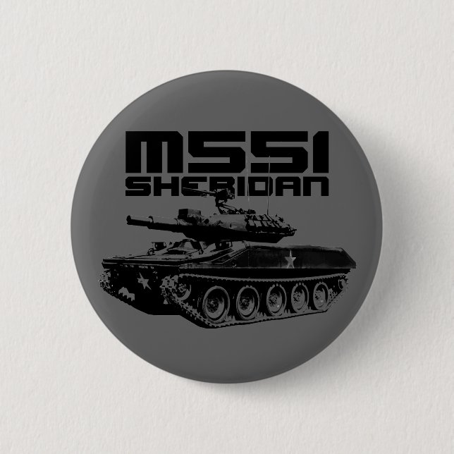 Badge Rond 5 Cm M551 Sheridan (Devant)