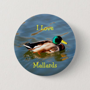 Badge Rond 5 Cm M est pour Mallard - bouton