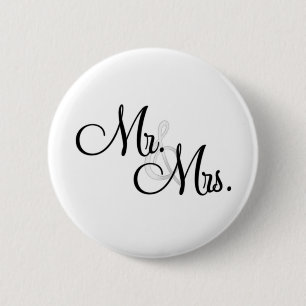 Badge Rond 5 Cm M. et Mme Unique Items