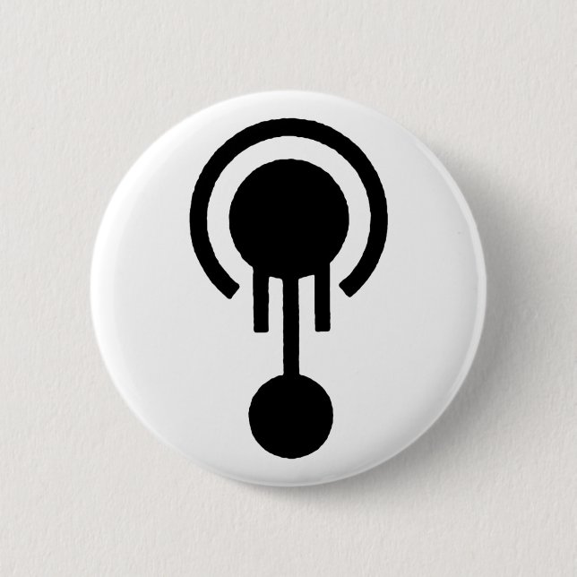Badge Rond 5 Cm M. Jellyfish Crop Circle Logo (Devant)