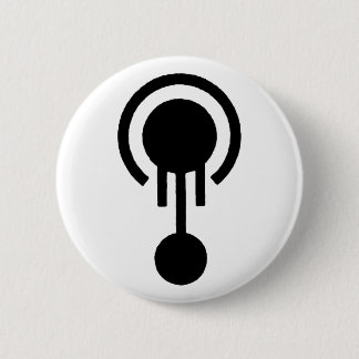 Badge Rond 5 Cm M. Jellyfish Crop Circle Logo