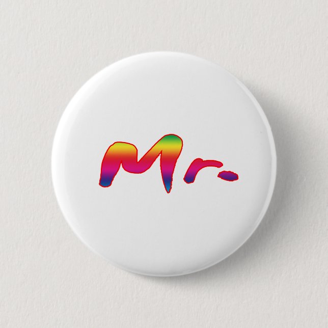 Badge Rond 5 Cm M. Monsieur Button (Devant)