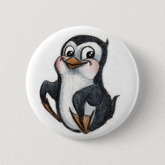 Badge Rond 5 Cm M. Penguin !