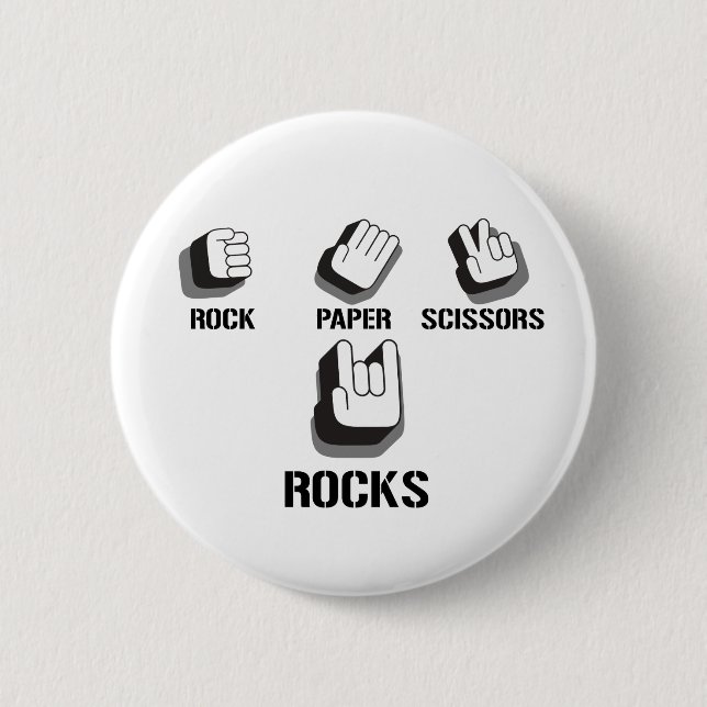 Badge Rond 5 Cm \ m roche dessus (Devant)
