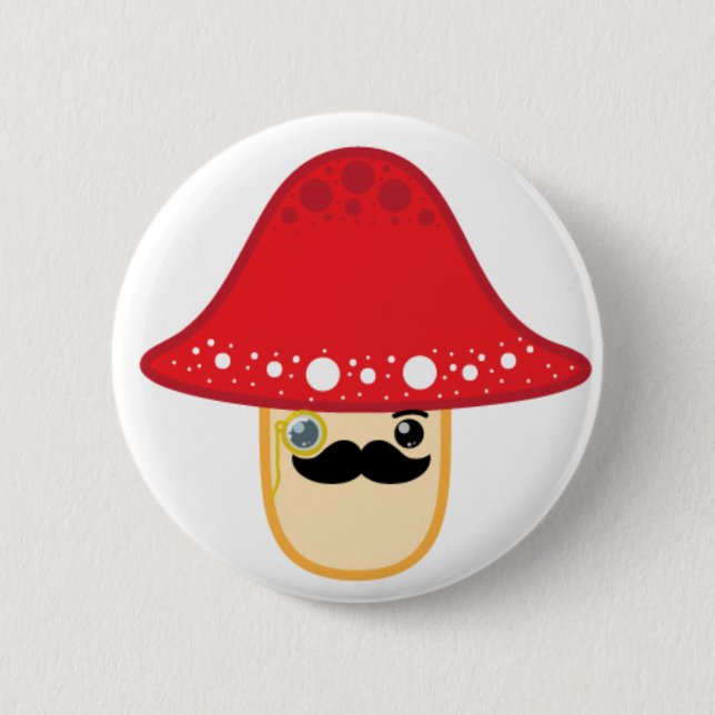 Badge Rond 5 Cm M. shroom (Devant)