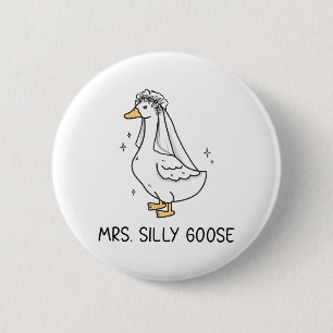Badge Rond 5 Cm M. Silly Goose et Mme Silly Goose Couple Matchi
