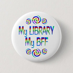 Badge Rond 5 Cm Ma bibliothèque BFF