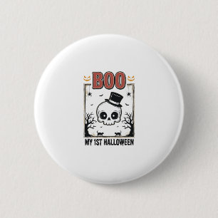 Badge Rond 5 Cm Ma chemise de gravure vintage crâne de bébé Hallow