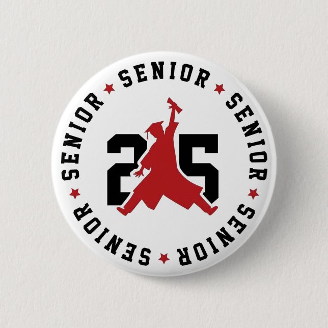 Badge Rond 5 Cm Ma classe supérieure de 2025 (Devant)