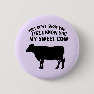Badge Rond 5 Cm Ma Douce Vache