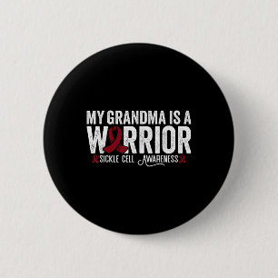 Badge Rond 5 Cm Ma grand-mère est une guerrière SCA Maladie à cell