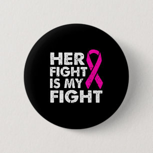 Badge Rond 5 Cm Ma lutte contre le cancer du sein