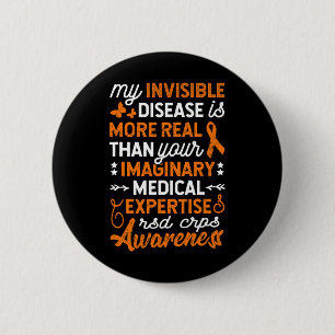 Badge Rond 5 Cm Ma maladie invisible est réelle2