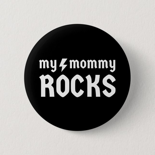 Badge Rond 5 Cm Ma Maman Déchire (Devant)