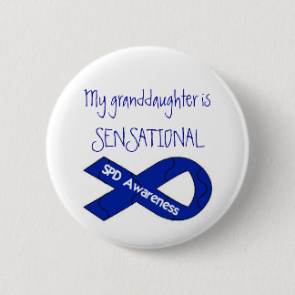 Badge Rond 5 Cm Ma petite-fille est conscience SENSATIONNELLE de