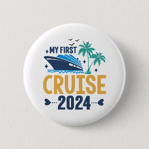 Badge Rond 5 Cm Ma première croisière 2024