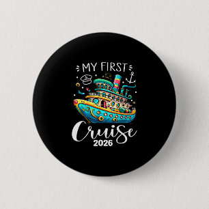 Badge Rond 5 Cm Ma première croisière 2026 Vacances en famille mig