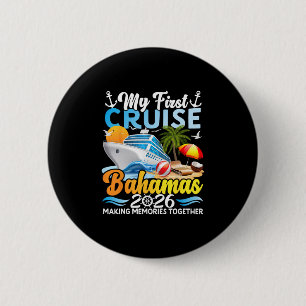Badge Rond 5 Cm Ma première croisière Hamas 2026 Mignonne Première