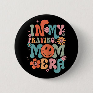 Badge Rond 5 Cm Ma prière Mama Era Religieuse Mère chrétienne