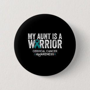 Badge Rond 5 Cm Ma Tante Est Un Guerrier Conscience Du Cancer Du C