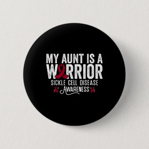 Badge Rond 5 Cm Ma Tante Est Un Guerrier Sca Sickle Cell Anemia La