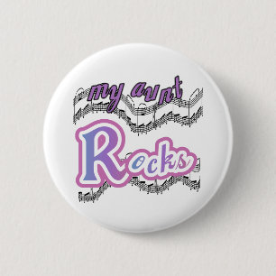 Badge Rond 5 Cm Ma tante Rocks