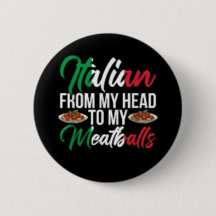 Badge Rond 5 Cm Ma Tête À Mes Boulettes De Viande